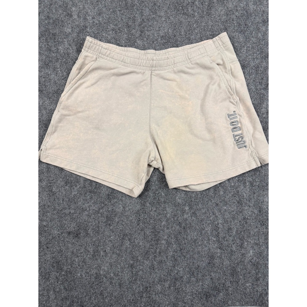 Nike Mens Just Do It Acid Wash French Terry Shorts Gray Large CU4101-077